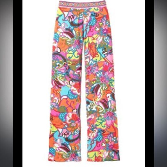 Trina Turk Pants - Trina Turk palazzo pants weekend medium m pink floral